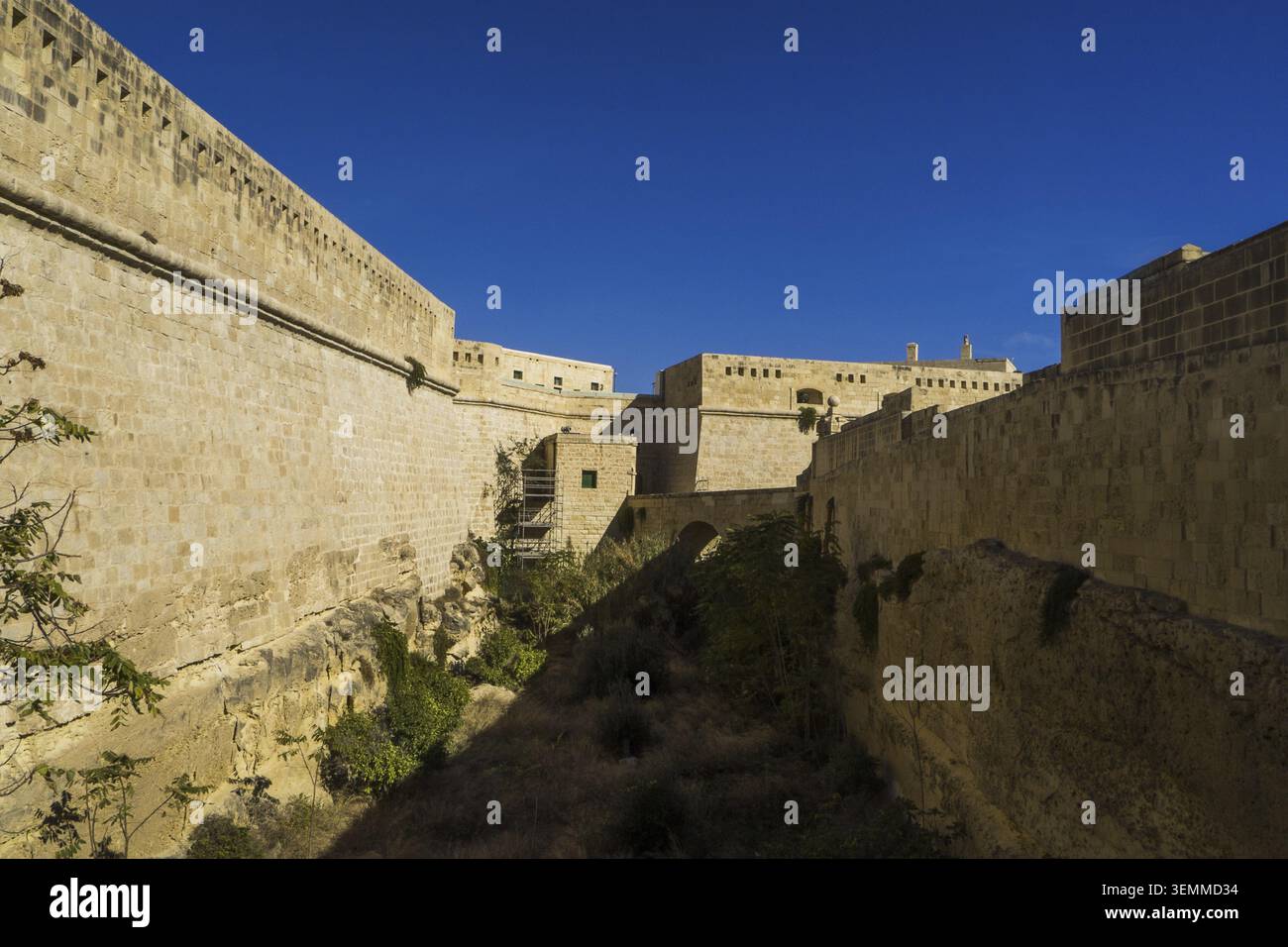 Malta? La Valletta, Bastione di Abercrombies Foto Stock