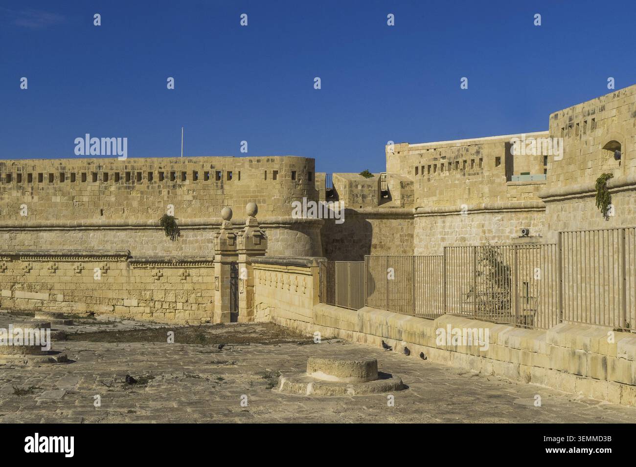 Malta? La Valletta, Bastione di Abercrombies Foto Stock