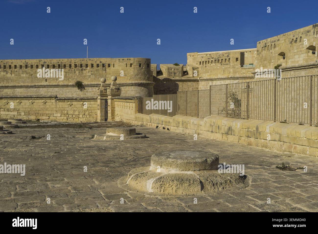 Malta? La Valletta, Bastione di Abercrombies Foto Stock