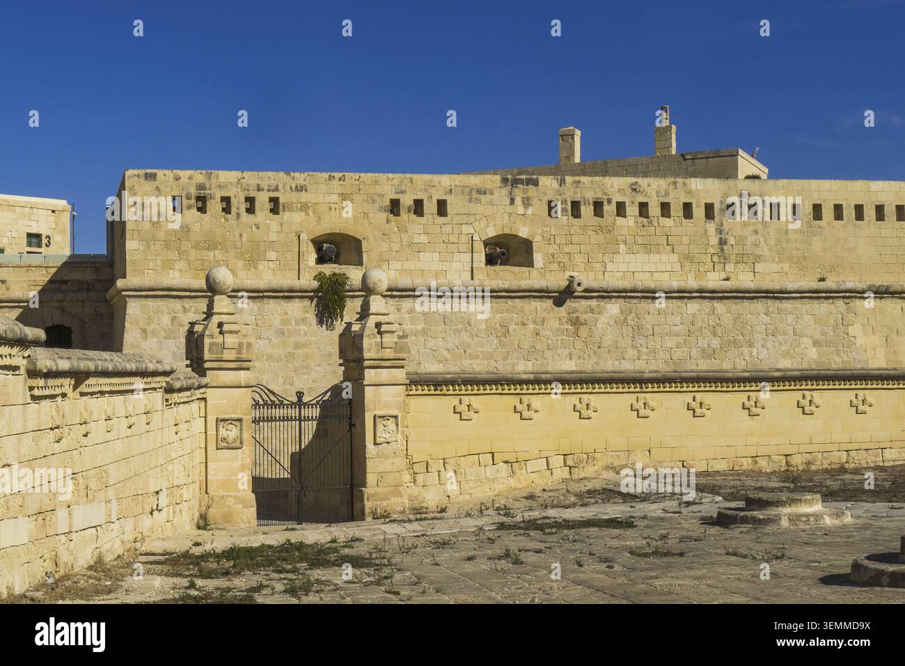 Malta? La Valletta, Bastione di Abercrombies Foto Stock