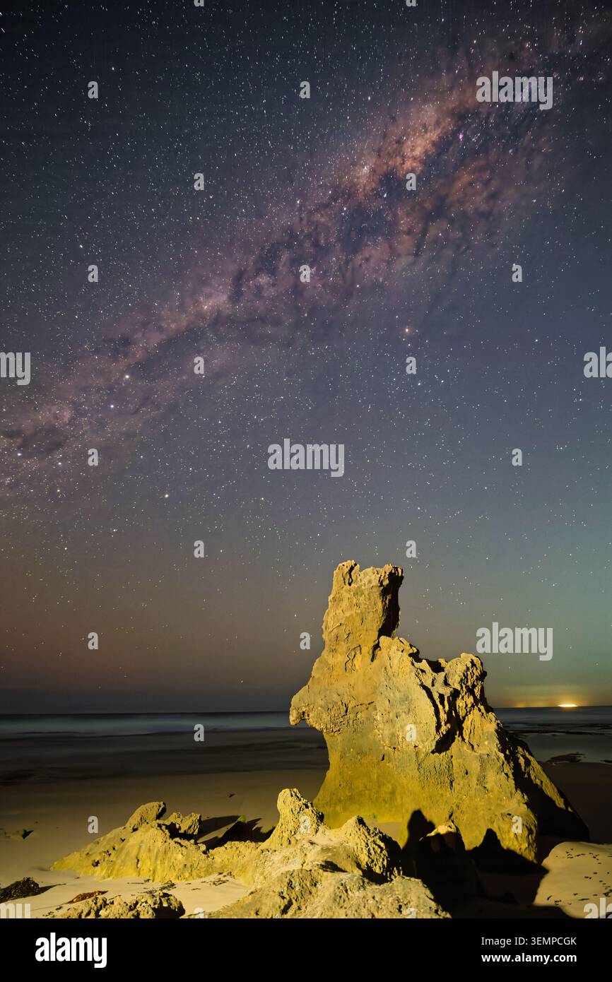 Via Lattea su Rabbit Rock Foto Stock