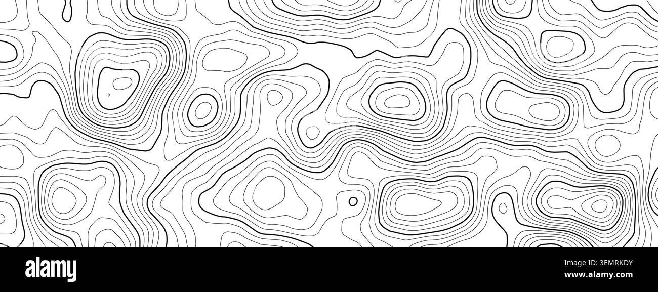 Mappa oceanica nautica per vettore radar pattern e fondo marino mondiale. Piano cartografico di navigazione per sonar topografia topografica e marina corrente. GPS Illustrazione Vettoriale