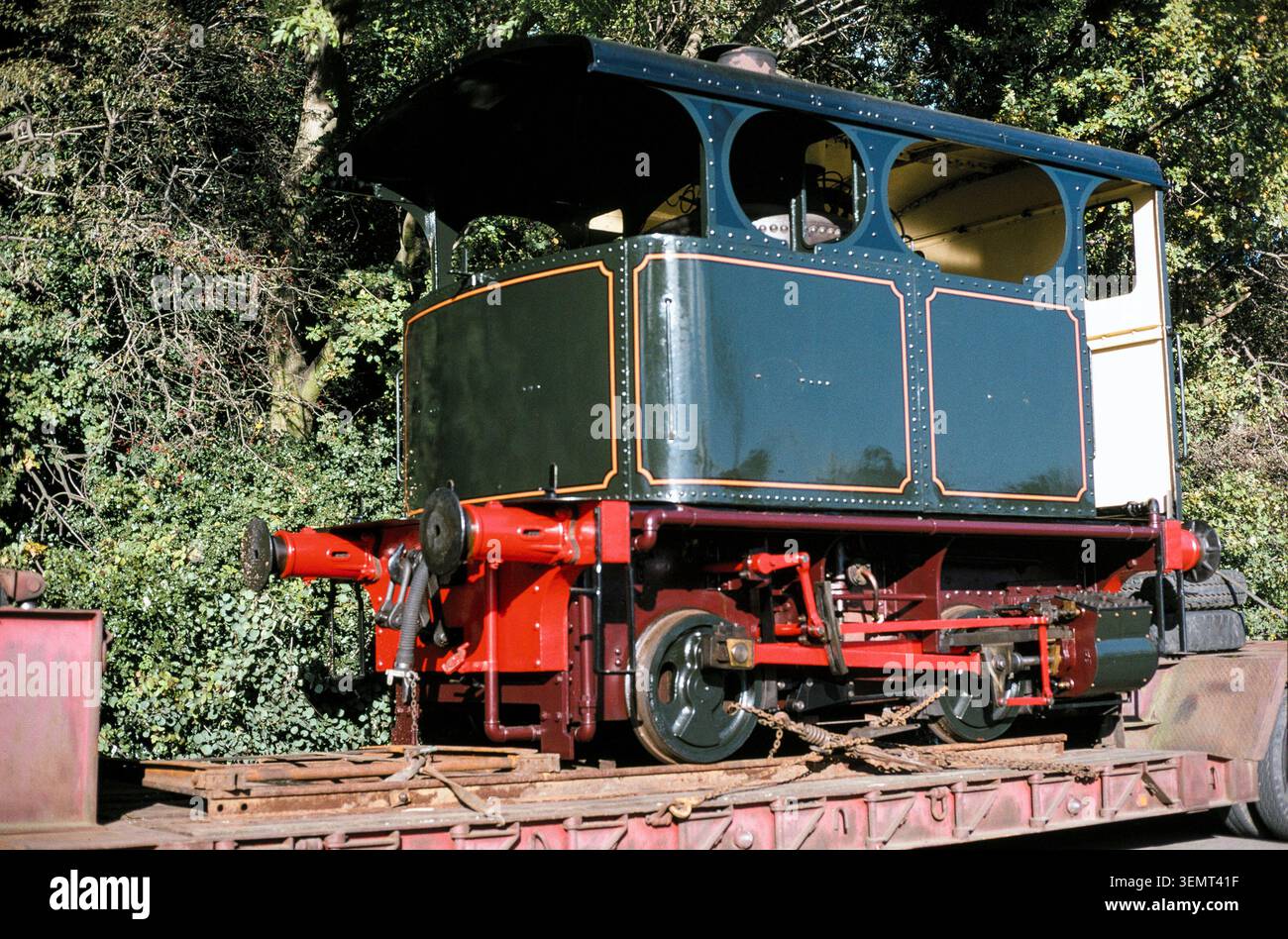 0-4-0 motore del tram a vapore VBT su un caricatore basso al Snibston Discovery Museum, in parte del sito dell'ex Snibston Colliery, nel 1995 Foto Stock