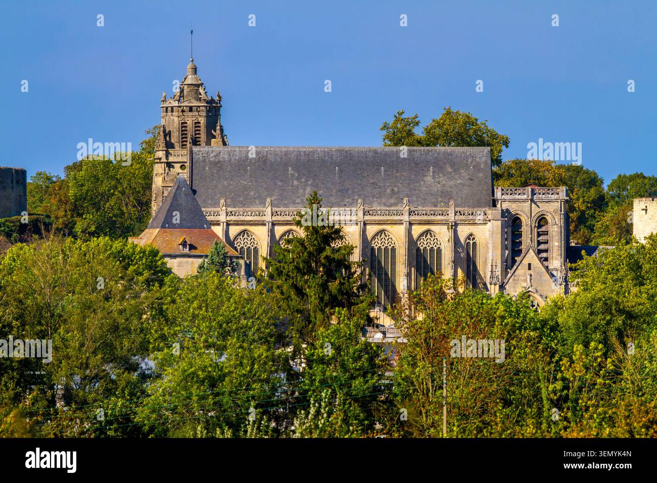 Francia, Normandia, Eure, Gisors, Chiesa di Saint-Gervais-Saint-Protais Foto Stock