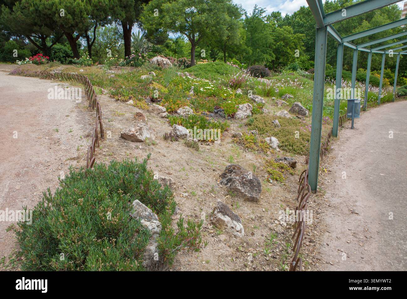Prince Park, il principale parco pubblico della città di Caceres, Estremadura, Spagna Foto Stock