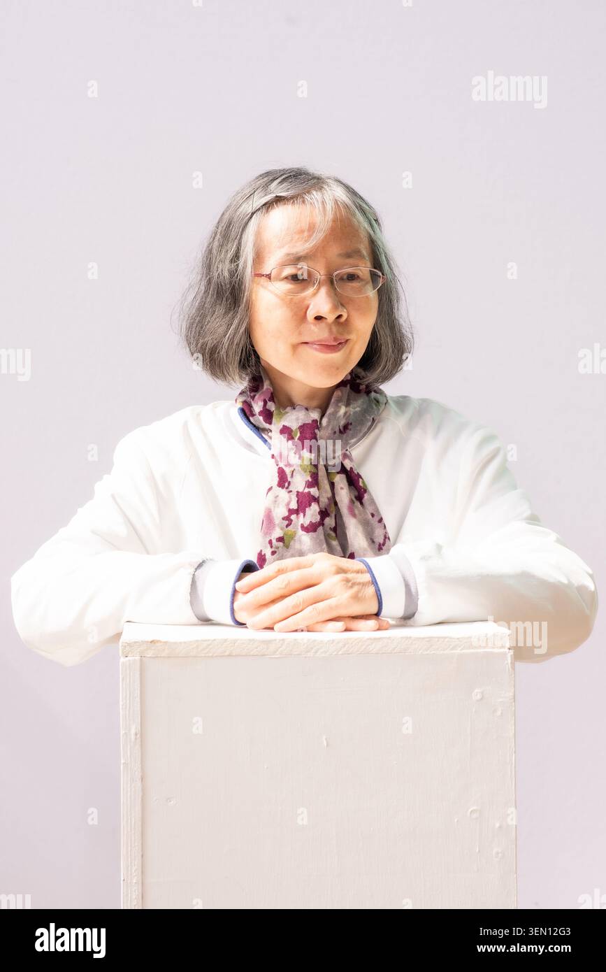 Ritratto di CAN Xue, il più importante autore cinese di fiction sperimentale Foto Stock