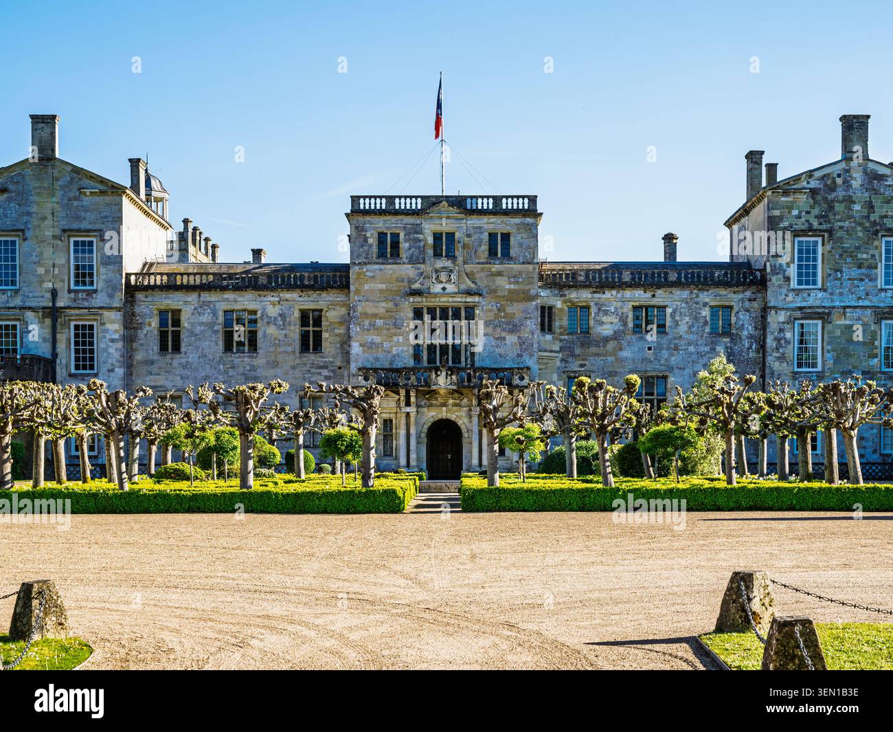 Wilton House, Wilton, River Nadder, Salisbury, Wiltshire, Inghilterra Foto Stock