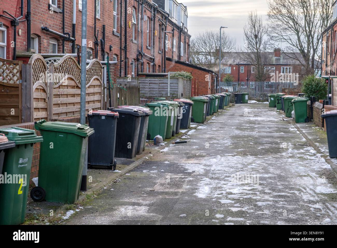 Ci sono molti panini in una strada a Leeds Foto Stock