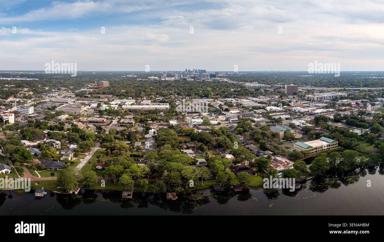 Fotografia aerea di Orlando, Florida, Stati Uniti. 4 aprile 2024. Foto Stock
