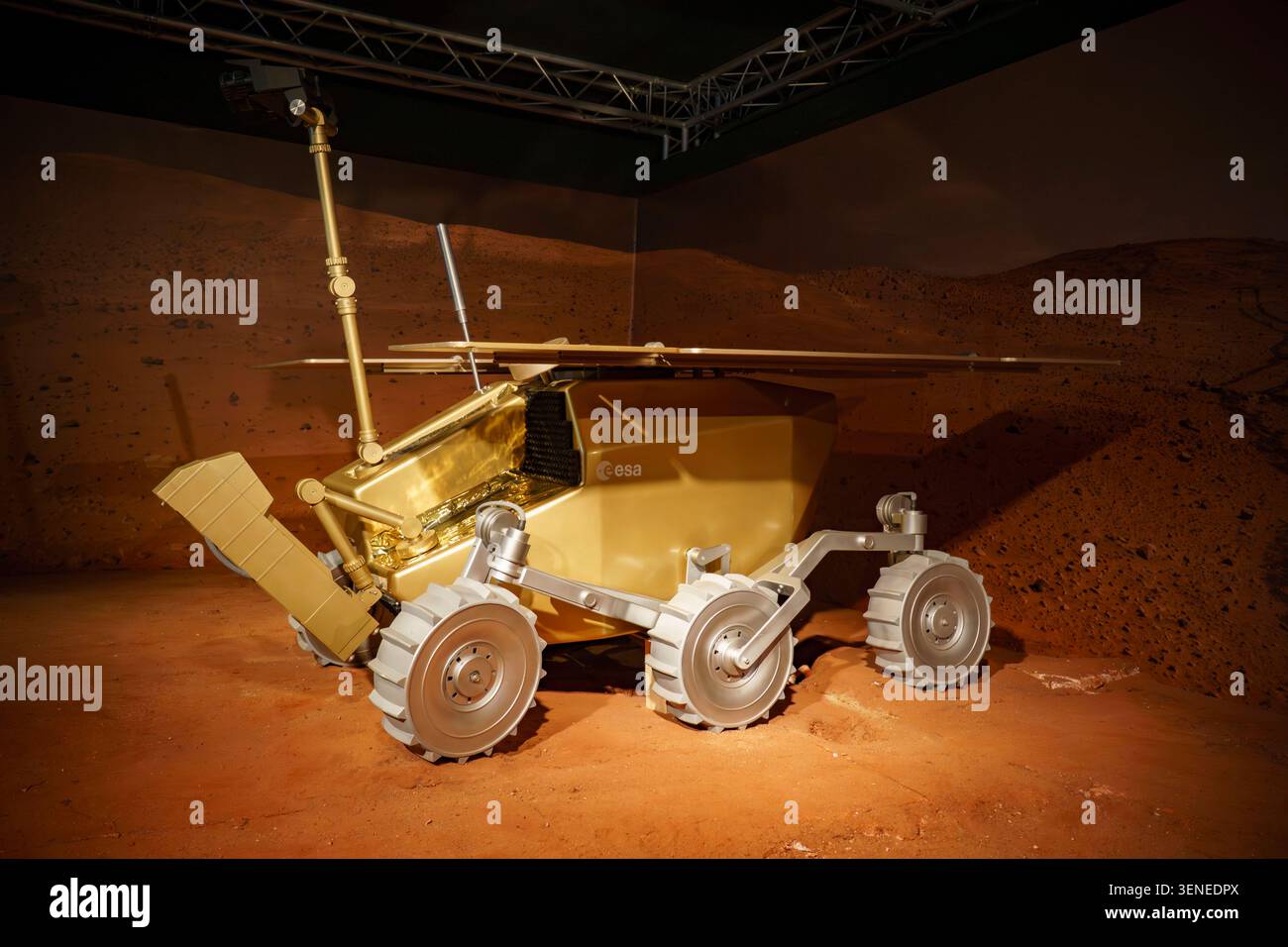 Replica del rover ESA ExoMars in mostra al Prince Philip Science Museum di Valencia, Spagna Foto Stock