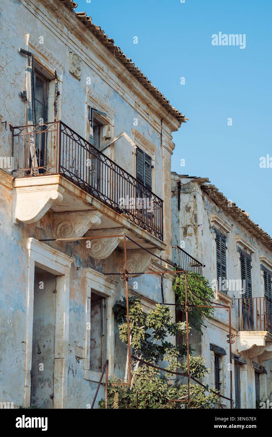 Rovina - Assos, Cefalonia, Grecia - 28 agosto 2024 Foto Stock
