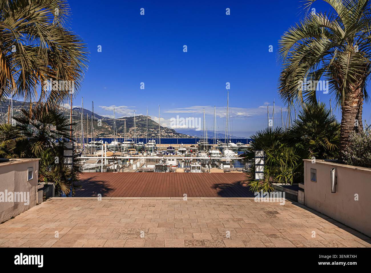 Lo splendido porto turistico di Saint Jean Cap Ferrat Foto Stock