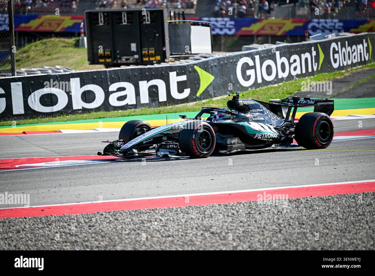 Barcellona, Spagna, 12 giugno 2026, Kimi Antonelli, Mercedes, durante le prove libere, Copyright Antonio spina/Alamy Live News Foto Stock