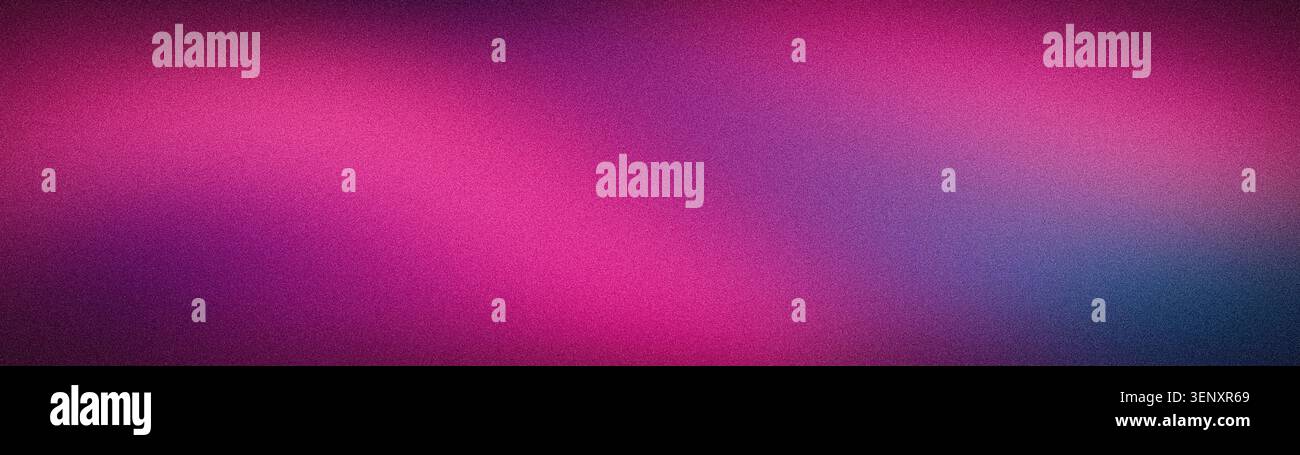Ampio sfondo astratto con texture sgranate e sfumature sfocate di colore viola scuro, rosa caldo, magenta e blu, perfetto per le riprese cinematografiche Foto Stock