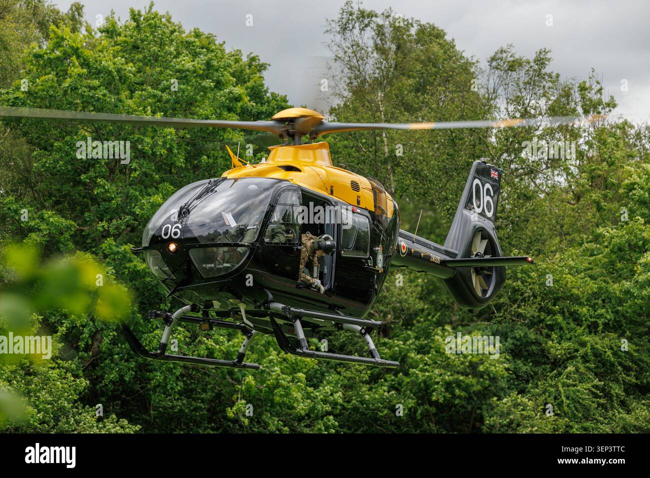 Juno Helicopter pilotato da Lily-Mae Fisher Rip Foto Stock