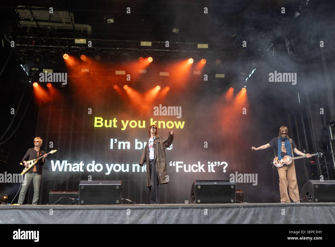 Oslo, Norvegia. 12 giugno 2026. Il cantante svedese Fred Soila esegue un concerto dal vivo durante il festival musicale norvegese Piknik i Parken 2026 a Oslo. Foto Stock