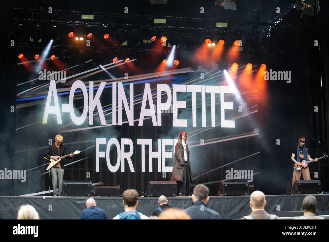 Oslo, Norvegia. 12 giugno 2026. Il cantante svedese Fred Soila esegue un concerto dal vivo durante il festival musicale norvegese Piknik i Parken 2026 a Oslo. Foto Stock
