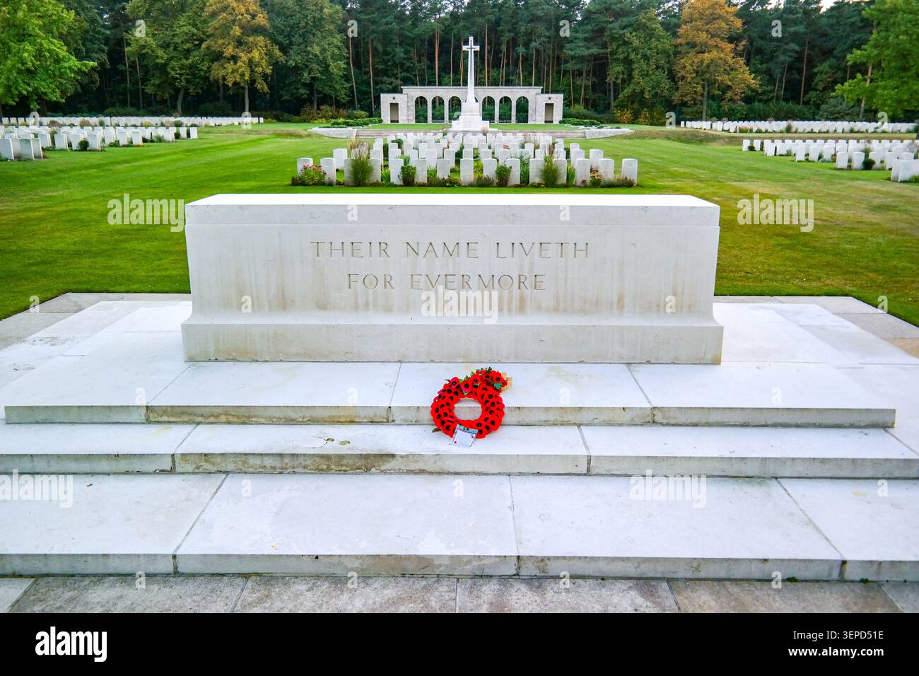 Cimitero militare del Commonwealth, Heerstraße, Berlino, Germania Foto Stock