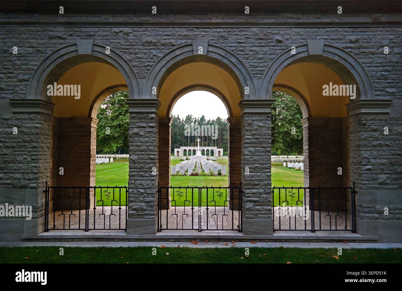 Cimitero militare del Commonwealth, Heerstraße, Berlino, Germania Foto Stock