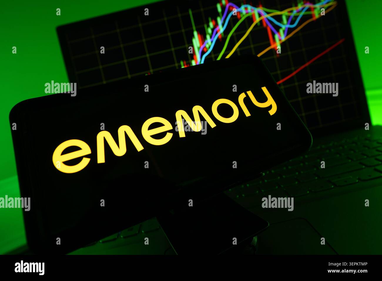 Tecnologia eMemory memoria Flash integrata e provider IP di memoria non volatile per semiconduttori Foto Stock