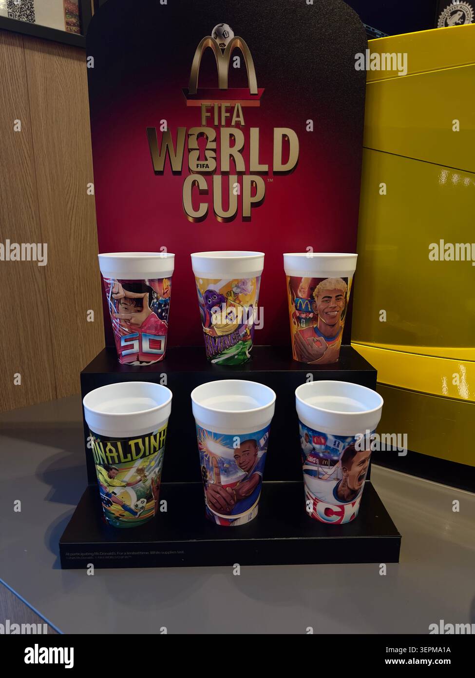 Campagna gratuita McDonalds per la Coppa del mondo 2026 Foto Stock