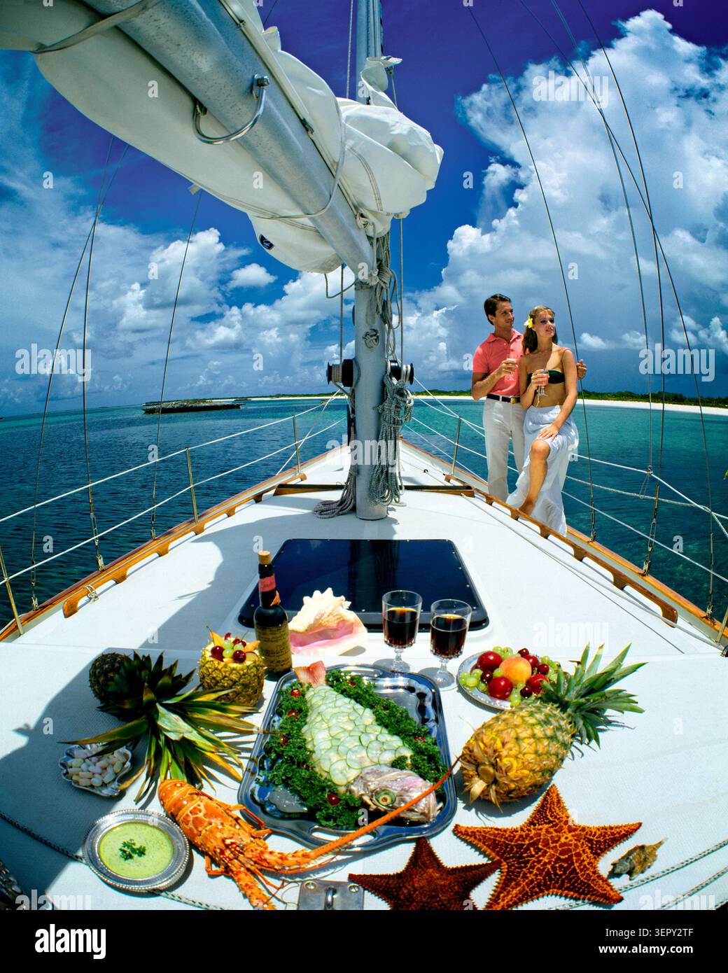 BS - BAHAMAS: Vela off Grand Key Foto Stock