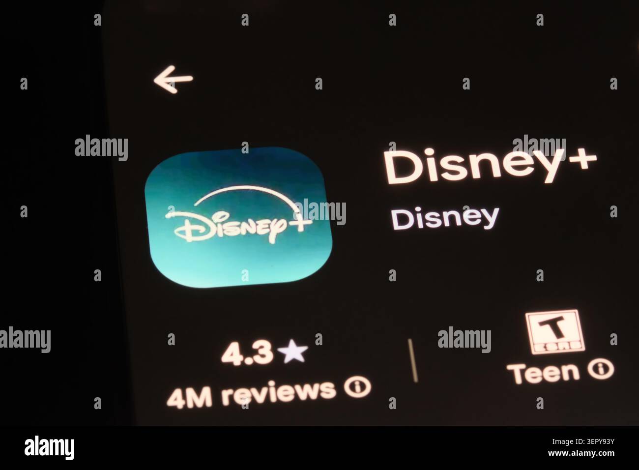 Shanghai, Cina - 16 giugno 2026: Icona Disney+ logo del marchio dell'app Foto Stock