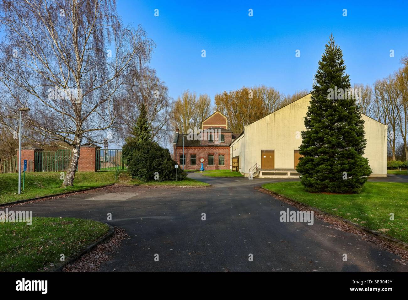 09.03.2026, Germania, Renania settentrionale-Vestfalia, Wetter an der Ruhr - Volmarstein Community Waterworks, gli acquedotti costruiti nel 1883, situati direttamente su Foto Stock