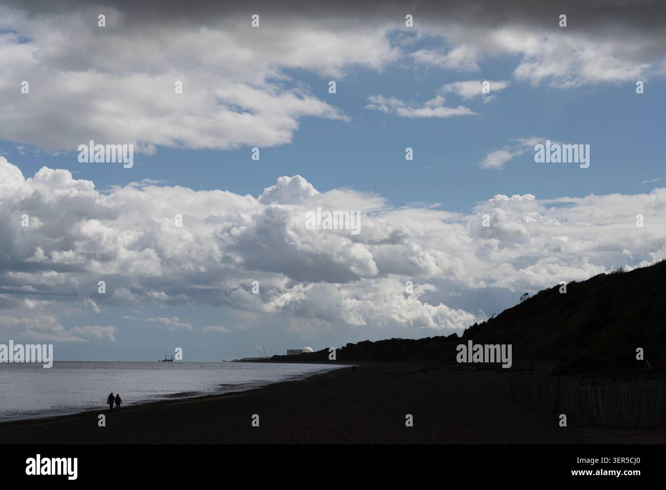 Centrale nucleare di Sizewell B e costruzione di C Dunwich Suffolk Foto Stock