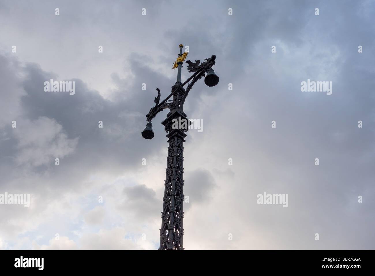 Lampioni decorativi da strada a Berlino Foto Stock