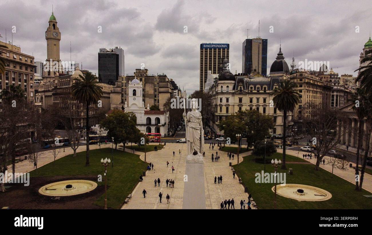Plaza de mayo, piazza storica buenos aires argentina Foto Stock