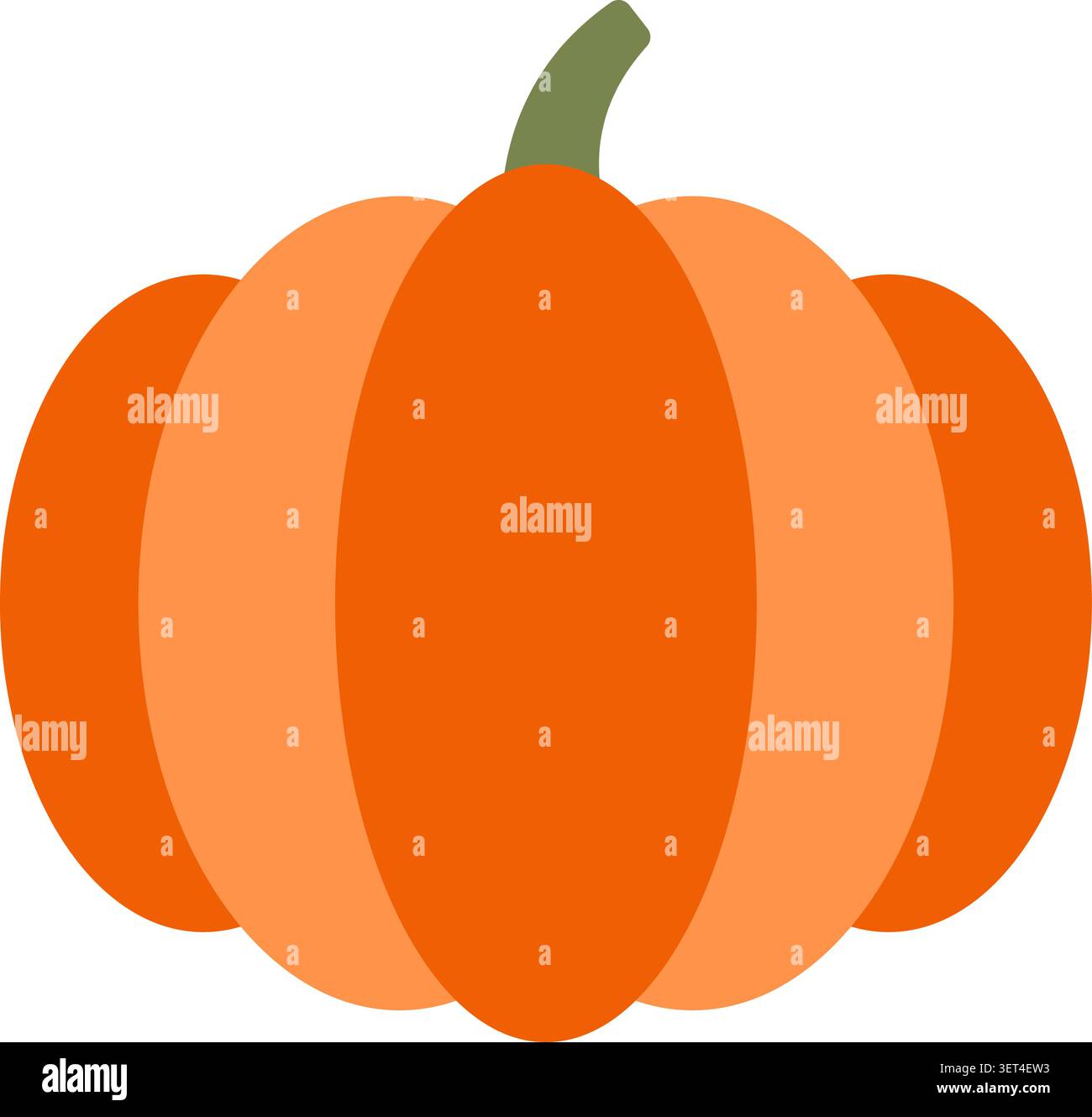 Arancione illustrazione di zucca Illustrazione Vettoriale