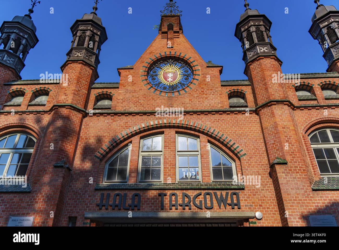 Hala Targowa (mercato coperto) a Danzica, Polonia Foto Stock