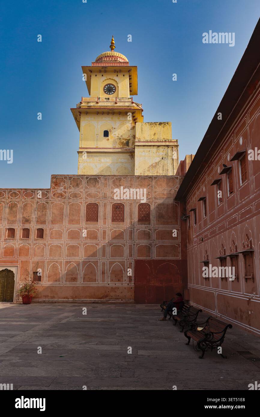 Museo del Palazzo della città di Jaipur - storia e patrimonio reale del Rajasthan Foto Stock