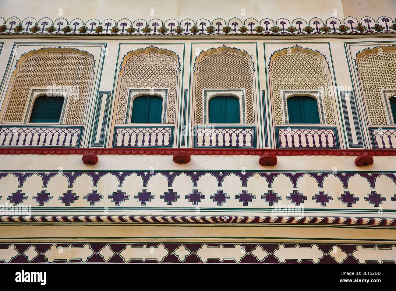 Museo del Palazzo della città di Jaipur - storia e patrimonio reale del Rajasthan Foto Stock