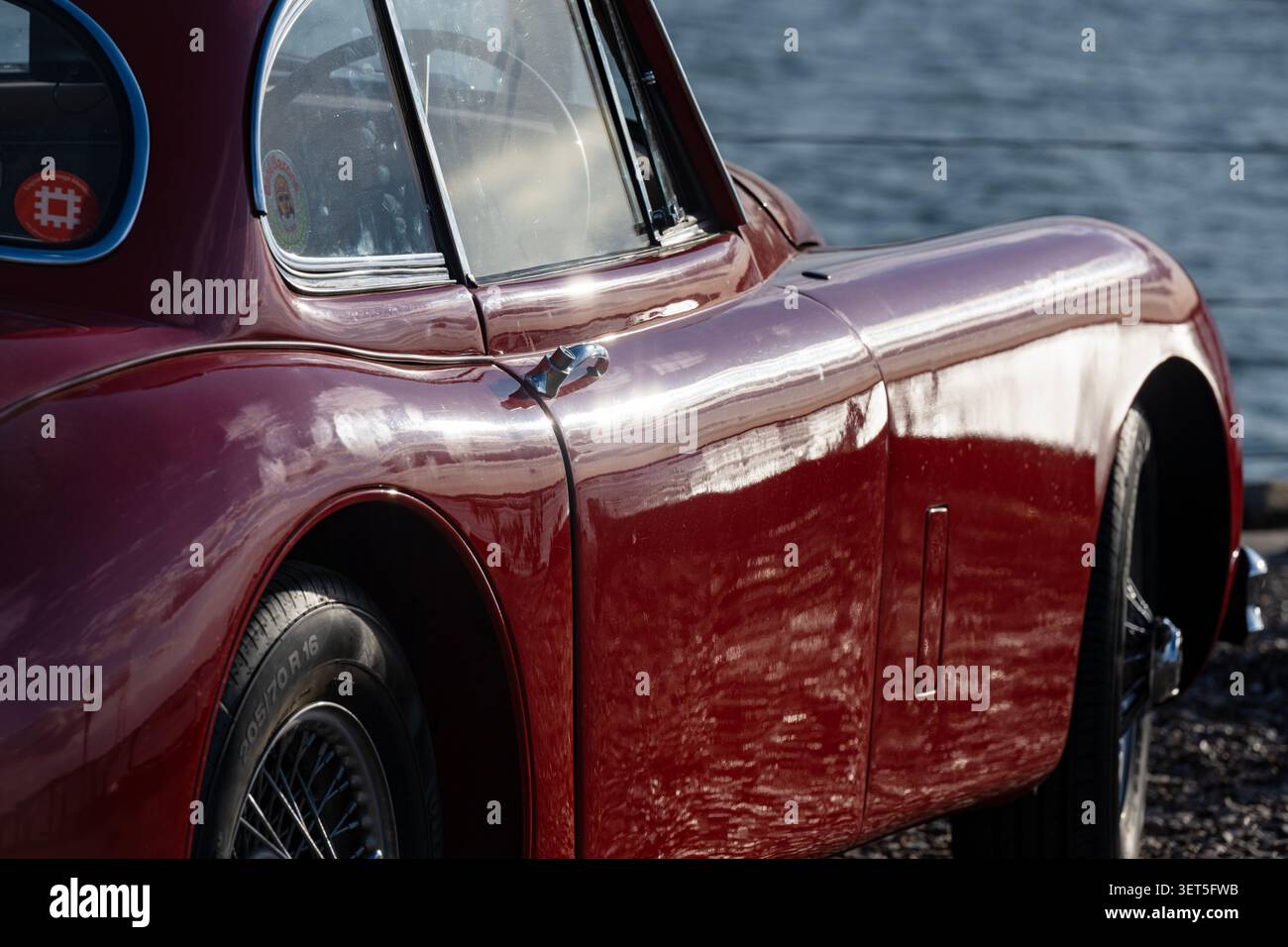 Auto d'epoca Jaguar XK150 Foto Stock