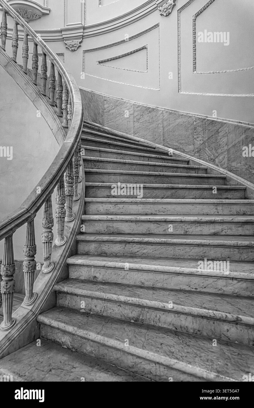 Elegante scalinata Foto Stock