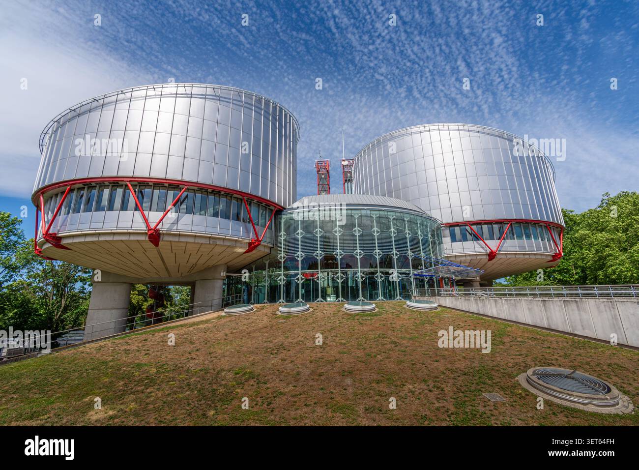 Corte europea dei diritti dell'uomo (CEDU), tribunale internazionale del Consiglio d'Europa incaricato della Convenzione europea dei diritti dell'uomo Foto Stock