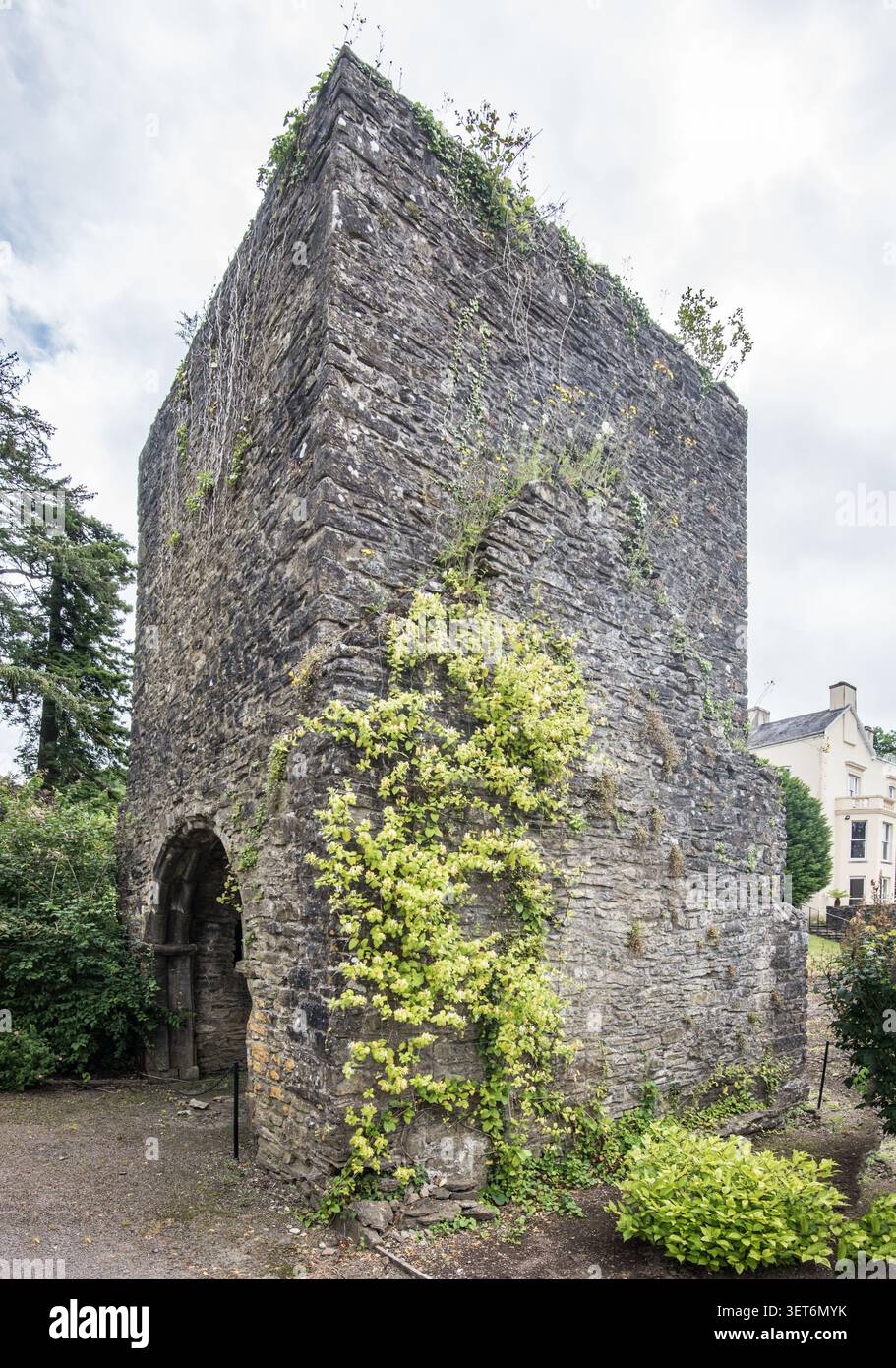 Gatehouse ad Aberglasney Gardens, Carmarthenshire Foto Stock