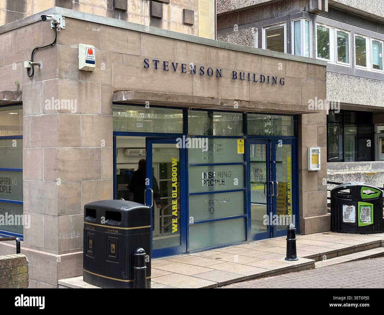 Stevenson Building, complesso sportivo dell'Università di Glasgow, Glasgow Foto Stock