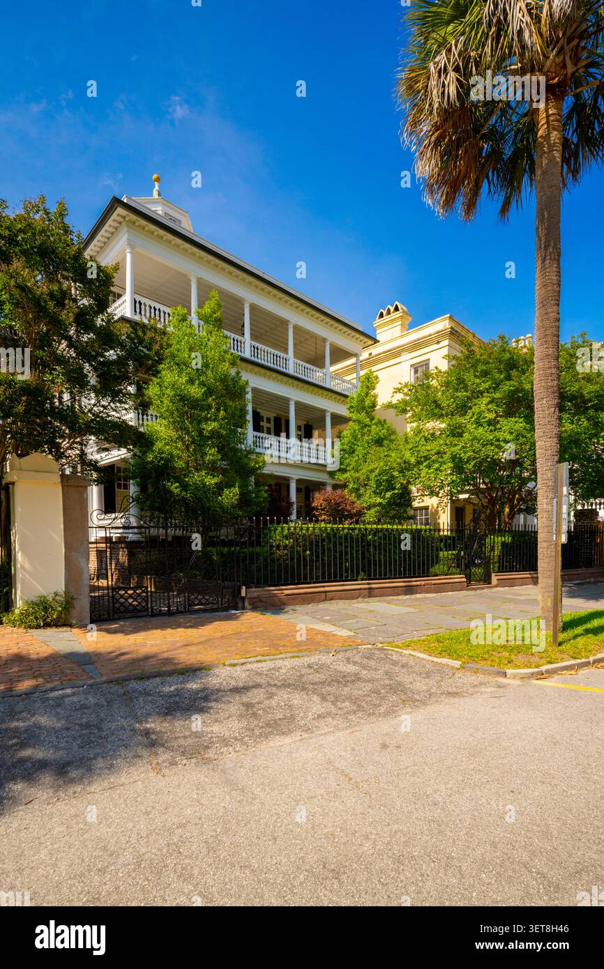 Residenze storiche di Charleston, South Carolina, estate 2026 Foto Stock