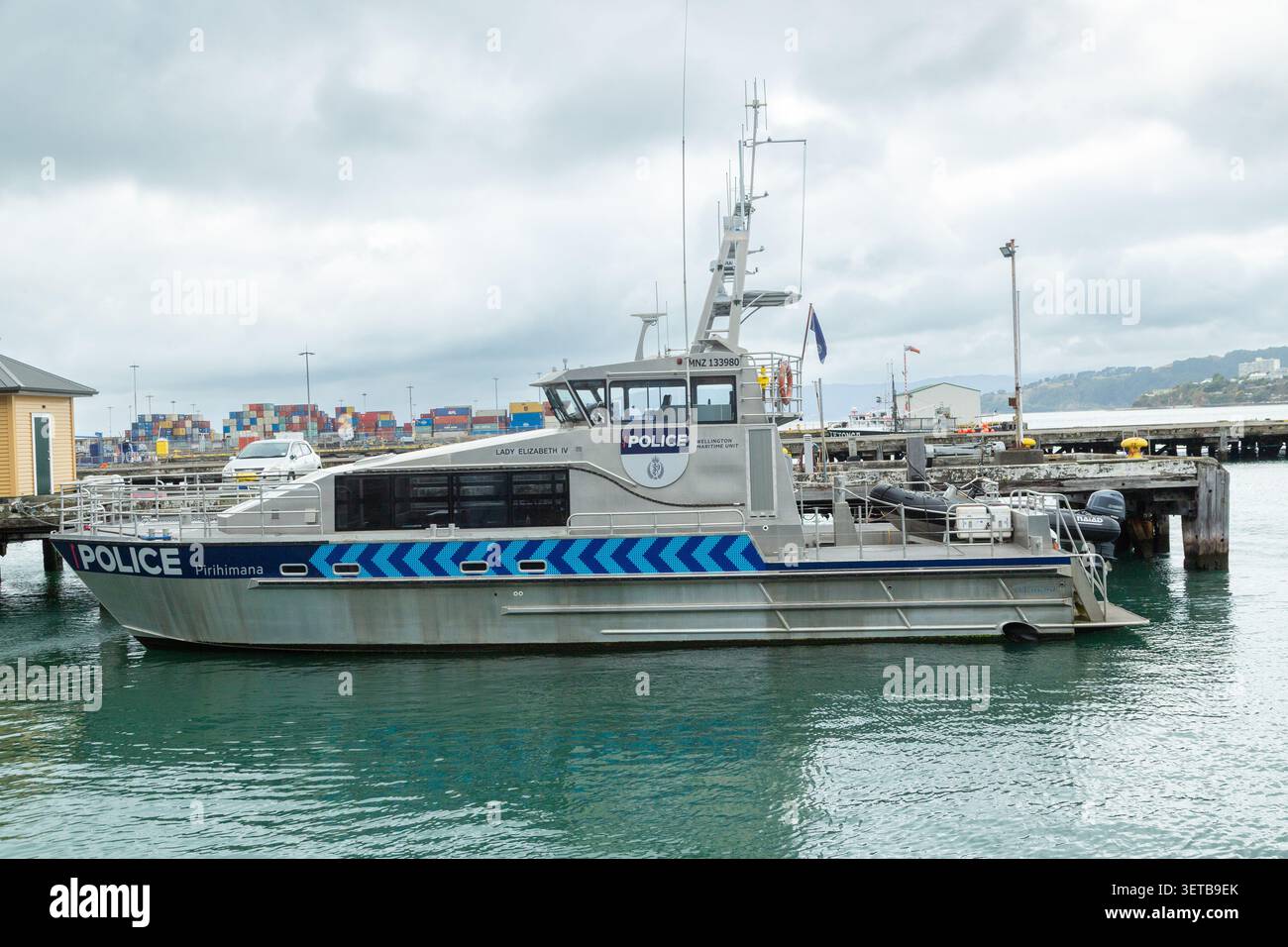 unità marittima di polizia di wellington Foto Stock