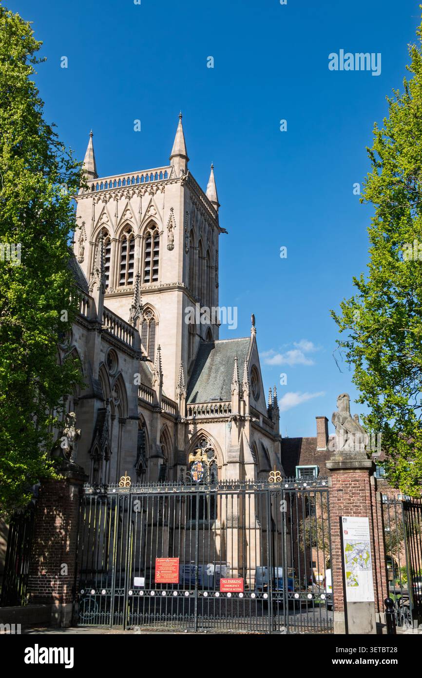 La cappella del St Johns College presso l'Università di Cambridge, Inghilterra, Regno Unito Foto Stock