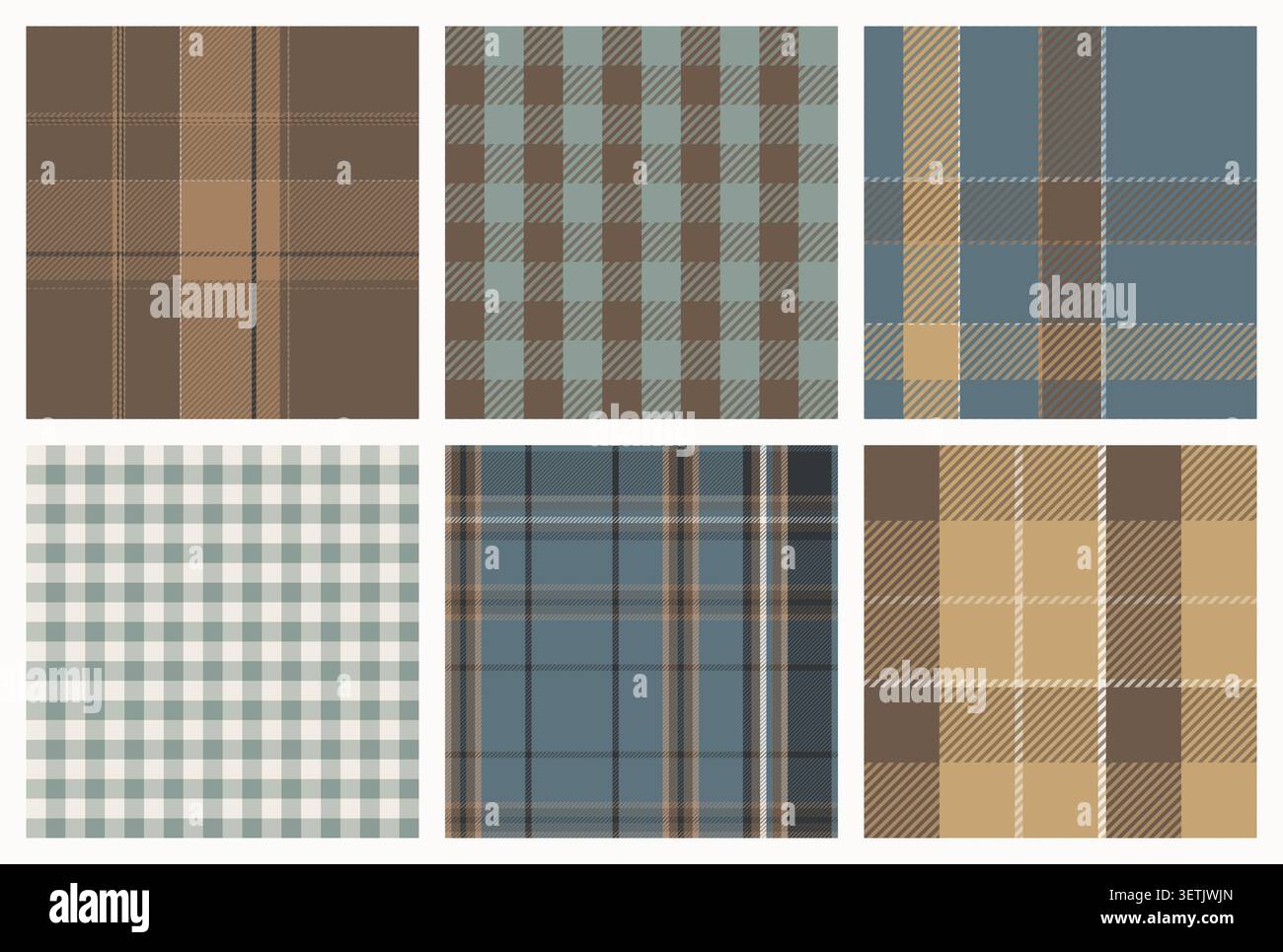 Motivi senza cuciture in tartan scandinavo. Illustrazione Vettoriale