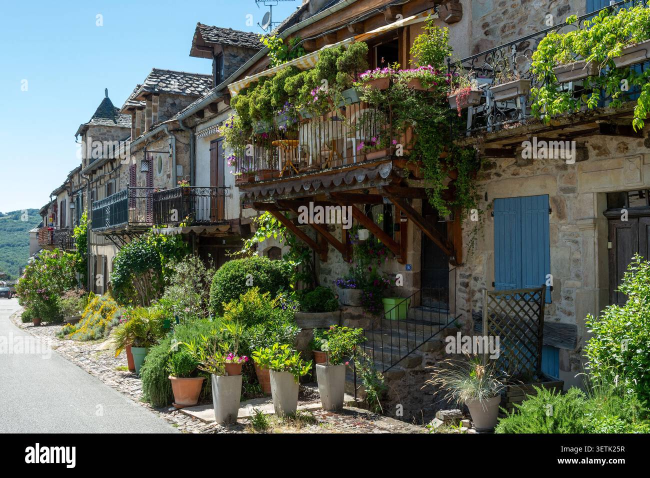 Najac ha etichettato i villaggi più belli della Francia, Aveyron, Occitanie, Francia Foto Stock
