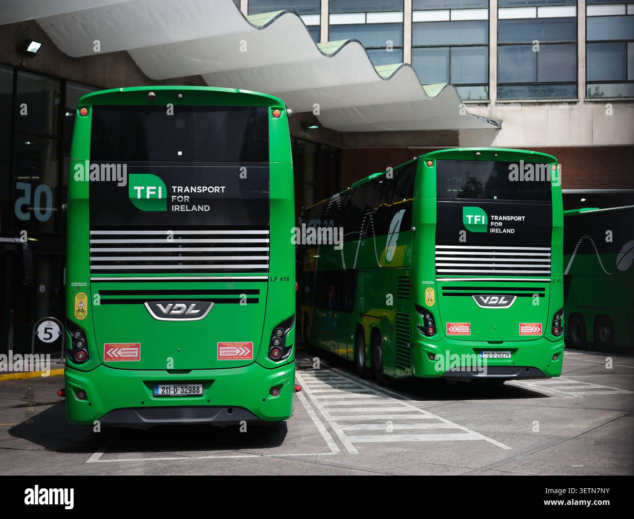 Stazione centrale degli autobus di Busáras nella città di Dublino, Irlanda. Foto Stock