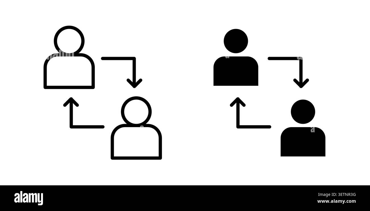 Icona del programma per i partner per i progetti Web. Illustrazione Vettoriale