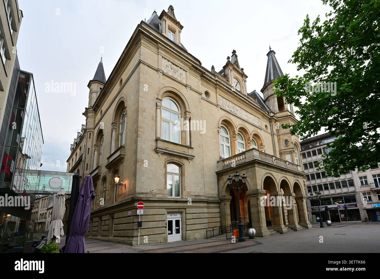 Cercle Municipal – centro amministrativo e culturale in Place d'Armes a Lussemburgo Foto Stock