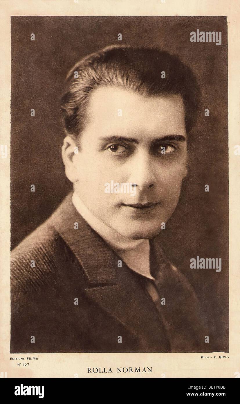 Rolla Norman attore francese (1889-1971), attivo dal 1908 al 1950. - Era del Silent Movie Foto Stock