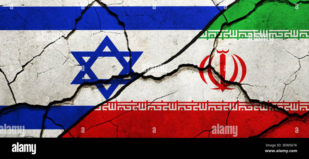 iran iran iran israele paese nazionale crisi scoppiata guerra guerra governo diplomazia politica tensione confine militare iran iran israele middl Foto Stock